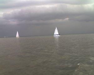 If the land blends with the sky, be prepared to....be scared