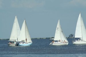 Empire leading the flotilla,  Incentive making his daring leeward move
